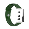 Para Huawei Watch Fit 18 mm Back Silicone Silicone Solid Color Watch Band (Ejército verde)