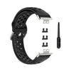 Para Huawei Watch Fit 18 mm Sport Style Silicone Solid Color Watch Band (negro)