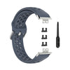 Para Huawei Watch Fit 18 mm Sport Style Silicone Solid Color Watch Band (gris)