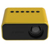 T500 1920x1080p 80 LUMENS Portable Mini Home Theatre LED HD Proyector digital con control remoto y adaptador (amarillo)