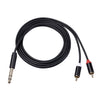 3685 6.35mm Cable de audio estéreo Macho a doble RCA Doble, Longitud: 1.5m