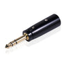 LZ1166G 6.35mm Macho estéreo a XRL Adaptador de audio masculino Micrófono Conector de altavoz estéreo