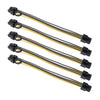 5 PCS 3682 6 PIN FEMENINO A 8 PIN FEMPHOS FEMPHICA DE LA TARJETA DE ALIMENTACIÓN Cable del adaptador, longitud: 20cm