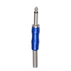 BLS01 DIY Soldador 6.35mm Mono Guitar Cable de audio enchufe (azul)