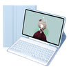 YT07B Candy Color Color Feel Textura Redonda de teclado Bluetooth Case de cuero para iPad 9.7 pulgadas 2018 y 2017 / Pro 9.7 pulgadas / aire 2 / aire (hielo blanco)