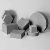 Cubo geométrico 8 en 1 de diferentes tamaños, Color sólido, fotografía, Fondo de fotografía, mesa, tiro, accesorios de espuma (gris)