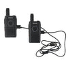 1 par de Retevis RT18 16CHS FRS DUAL PTT Handheld Walkie Talkie, Tapón de los Estados Unidos (Negro)
