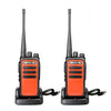 1 par RETEVIS RT66 PMR446 16CHS Radio de dos vías sin licencia Walkie Talkie de mano, enchufe de la UE