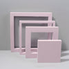 Cubo Embebido Combo Kits Cubo Geométrico Color Sólido Fotografía Foto Fondo Mesa Disparos Espuma Props (Rosa)