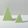 2 x Triángulos Combo Kits Cubo geométrico Color sólido Fotografía Foto Fondo Mesa Disparos Espuma Props (Verde)