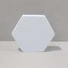 18 x 2 cm HEXAGONE CUBO GEOMÉTICO Color sólido Fotografía Foto de fondo Tabla de fondo Sujetadores de espuma (blanco)