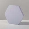 Cubo geométrico hexagonal de 18 x 2 cm, fotografía de color sólido, fondo de fotografía, mesa, accesorios de espuma para disparar (púrpura)