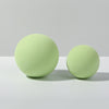 Bola redonda de 7 cm + bola redonda de 5 cm, cubo geométrico, fotografía de Color sólido, fondo de fotografía, mesa, accesorios de espuma para disparar (verde)