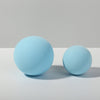 Bola redonda de 7 cm + bola redonda de 5 cm, cubo geométrico, fotografía de Color sólido, Fondo de fotografía, mesa, accesorios de espuma para disparar (azul claro)