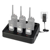 Retevis RTC48 Multifunción ranuras intercambiables de seis vías Talkie Charger para Retevilis RT48 / RT648