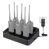 RetElis RTC29 Ranuras intercambiables multifunción multifunción Seis-Way Walkie Talkie Charger para Retevilis RT29