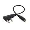 RETEVIS TCK01 KENWOOD 2 PIN DE AUDIO DE AUDIO AUDIO DE AUDIO DE TELÉFONO FEMENINO A 3.5MM CABLE PARA RT21 / RT22 / RT24 / RT7 / RT27 / H777