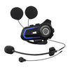 WUPP CS-1412A1 Bluetooth 5.1 S2 Casco de motocicleta Casco DUPLEX completo Bluetooth Intercom Auriculares auriculares (AZUL)