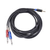 TC195BULS01-50 3.5mm Macho a doble Cable de audio masculino de 6.35 mm, longitud: 5m