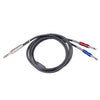 BLS0201-18 STEREO 6.35mm Macho a doble cable de audio de 6.35 mm, longitud: 1.8m