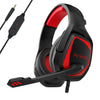Anivia MH602 Auriculares de juego con cable de 3.5 mm con micrófono (rojo negro)