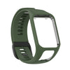 Para la banda de reloj de silicona de Tomtom 4 (verde oscuro)