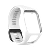 Para la banda de reloj de silicona de Tomtom 4 (blanco)