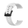 Para Suunto 7 24 mm correa de reloj de silicona de color sólido (blanco)