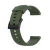 Para Suunto 7 24 mm correa de reloj de silicona de color sólido (verde militar)