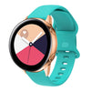 Para Huawei Watch 2 Banda interna de reloj de silicona de hebilla inversa, tamaño: 20 mm (verde azulado)