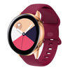 Para Huawei Watch 2 Banda interna de reloj de silicona de hebilla inversa, tamaño: 20 mm (vino rojo)