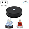 Pantalla giratoria giratoria giratoria giratoria eléctrica de 20cm LED luz de disparo de video LED TurnTable, enchufe de alimentación: 110V Enchufe (Negro)