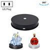 Pantalla giratoria giratoria giratoria giratoria eléctrica de 30 cm LED LED TUROS DE VIDEO LED TurnTable, enchufe de alimentación: 110V Tapón de EE. UU. (Negro)
