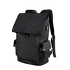 Mochila de laptop de gran capacidad SJ02 13-15.6 pulgadas con puerto de carga USB (Negro)