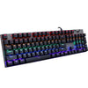 HXSJ L300 104 Teclas Puerto USB LED LIGHTING Teclado mecánico con cable (negro)