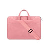 ST06SDJ Bolso portátil de negocios de PU helada con correa de hombro desmontable, tamaño: 14.1-15.4 pulgadas (rosa)