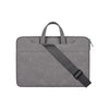ST06SDJ Bolsa de la computadora portátil de la PU helada ST06SDJ con la correa desmontable del hombro, tamaño: 15.6 pulgadas (gris oscuro)