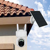 T24 1080p IP65 Cámara solar solar a prueba de agua, soporte a todo color Visión nocturna y Voz de dos vías Intercomunicador y AI Alarma de detección de humanoides, versión 4G europea