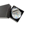 Mini deslumbramiento Acrílico 8 Tono Thumb Piano Kalimba Instrumentos musicales (huevo)