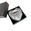 Mini Dazzle Acrílico 8 Tono Thumb Piano Kalimba Instrumentos musicales (corazón)