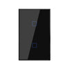 Sooff T3 US-TX 433 RF WiFi Smart Remote Control Touch Touch Interruptor táctil, enchufe, Estilo: Double Botones