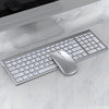 109 Juego de ratón de teclado inalámbrico de tres modelos (plata)