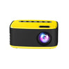 T20 320x240 400 lúmenes Proyector portátil de cine en casa LED HD Digital, versión básica Enchufe de EE. UU. (Amarillo)
