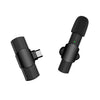 Interfaz Tipo C / USB-C Mini Micrófono Lavalier (Negro)