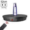 Control remoto de 52 cm Pantalla giratoria giratoria eléctrica Soporte de pantalla de disparo de video TurnTable, enchufe de enchufe, enchufe de enchufe: Tapón de EE. UU. (Negro)