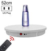 Control remoto de 52 cm Pantalla giratoria giratoria giratoria eléctrica Soporte de disparo de video TurnTable, enchufe de enchufe, enchufe: enchufe (blanco)