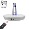 Control remoto de 52 cm Pantalla giratoria giratoria giratoria eléctrica Soporte de disparo de video TurnTable, Potencia de carga, Enchufe de alimentación: Enchufe de la UE (blanco)