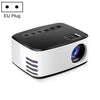T20 320x240 400 Lumens Portable Home Home TEATE LED HD Digital Proyector, la misma versión de pantalla, Enchufe de la UE (BLANCO NEGRO)