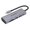 Amalink 95120D Tipo-C / USB-C a SD / TF + 3 Puertos USB + PD 3.0 Hub multifunción (GRIS)