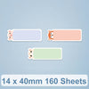 14 x 40 mm 160 hojas Etiqueta de impresión térmica Papel para Niimbot D101 / D11 (animales lindos)